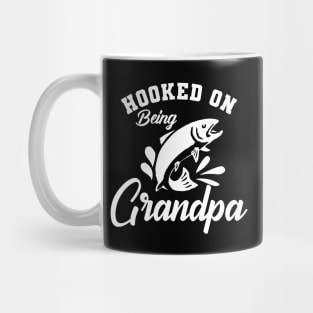 Fishing  Grandpa - Hooked on being grandpa Mug